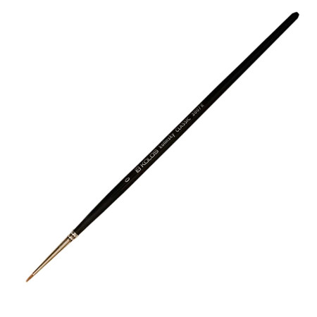 Пензель колонок Classic 3007R № 0 круглий, Kolos