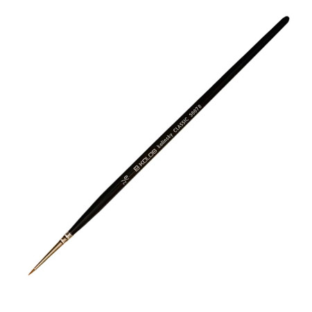 Пензель колонок Classic 3007R № 00 круглий, Kolos
