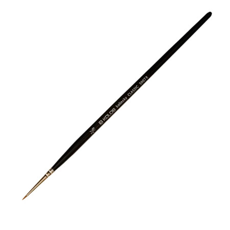 Пензель колонок Classic 3007R № 000 круглий, Kolos