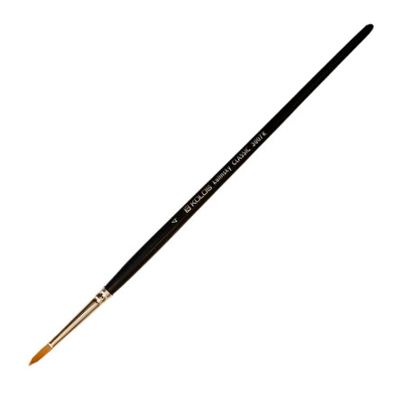Пензель колонок Classic 3007R № 4 круглий, Kolos