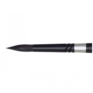 Пензель круглий № 12 mix Black Velvet 3000S, Silver Brush. Photo 3