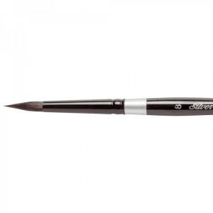 Кисть круглая № 8 mix Black Velvet 3000S, Silver Brush. Photo 2