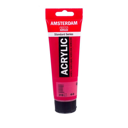 Фарба акрилова Amsterdam Карміновий 318 