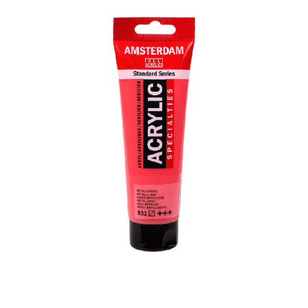 Фарба акрилова Amsterdam Червоний металік 832 