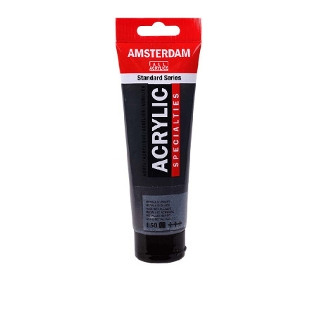 Фарба акрилова Amsterdam Чорний металік 850