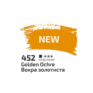 Фарба акрилова Rosa Studio 400мл Охра золотиста 452. Photo 2