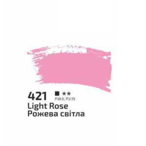 Краска акриловая Rosa Studio 400мл Розовая светлая 421. Photo 2