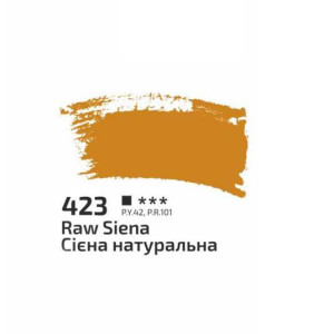 Фарба акрилова Rosa Studio 400мл Сієна натуральна 423. Photo 2