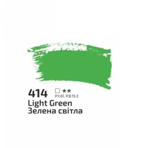 Фарба акрилова Rosa Studio 400мл Зелена світла 414. Photo 2