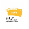 Акрил 400мл Жовтий середній 433, Rosa Studio