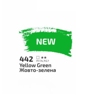 Фарба акрилова Rosa Studio 400мл Жовто-зелена 442. Photo 2