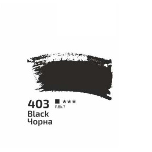 Фарба акрилова Rosa Studio 75мл Чорна 403. Photo 2