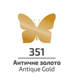 Акрил для декору 75мл Античне золото 351, Rosa Talent. Photo 2