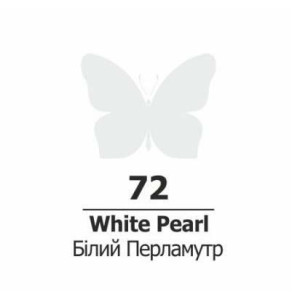 Акрил для декору 75мл Білий перламутр 72, Rosa Talent. Photo 2