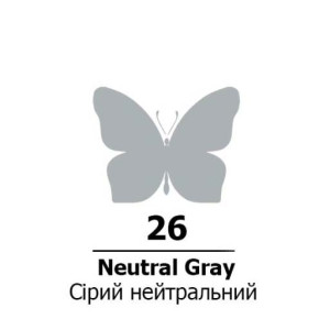 Акрил для декору 75мл Сірий нейтральний 26, Rosa Talent. Photo 2