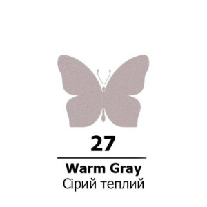 Акрил для декору 75мл Сірий теплий 27, Rosa Talent. Photo 2