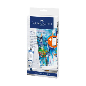Набір акрилових фарб 12х20мл, 379212 Faber-Castell