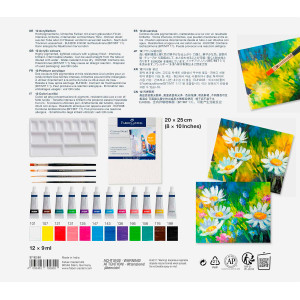 Набір акрилових фарб 12х9мл, 379280 Faber-Castell. Photo 3