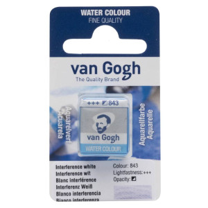 Акварель Van Gogh Інтерферентний білий 843 у кюветі, Royal Talens