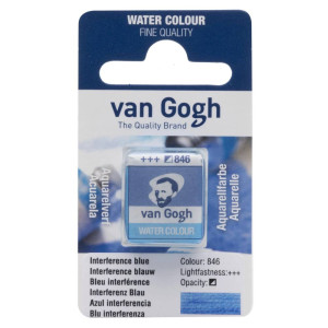 Акварель Van Gogh Інтерферентний синій 846 у кюветі, Royal Talens