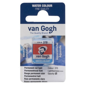 Акварель Van Gogh Перманентний червоний світлий 370 у кюветі, Royal Talens