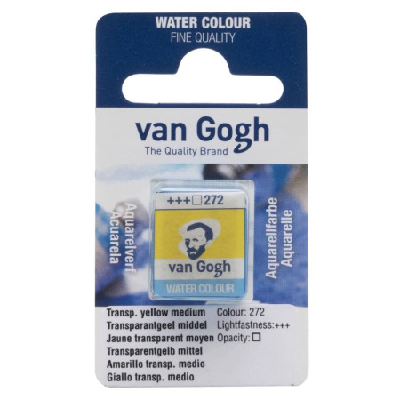 Акварель в кюветі Прозорий жовтий середній 272, Van Gogh