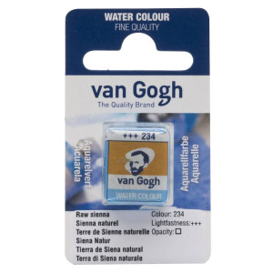 Акварель Van Gogh Сієна натуральна 234 у кюветі, Royal Talens