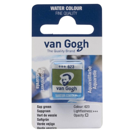 Акварель в кюветі Соковитий зелений 623, Van Gogh