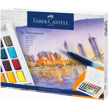 Набір акварельних фарб 36 кольорів, Faber-Castell