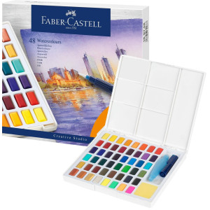 Акварельний набір 48 кольорів, 169748 Faber-Castell