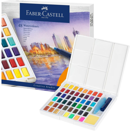 Набір акварельних фарб 48 кольорів, Faber-Castell