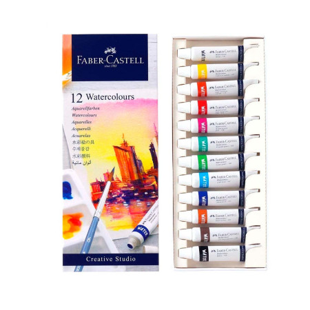 Набір акварелі 12 тюбиків по 9мл, Faber-Castell