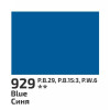 Фарба гуашева 40мл Синя 929, Rosa