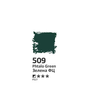 Краска масляная 509 Зеленая ФЦ 100мл, Rosa Studio. Photo 2