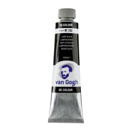 Фарба олійна 702 Сажа газова 40мл Van Gogh