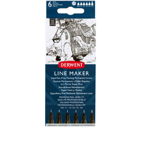 Набір лінерів 6шт Derwent  