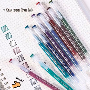 Набір кольорових ручок Colorful Black 0,6 мм 9 штук LG-D0565, Languo. Photo 3