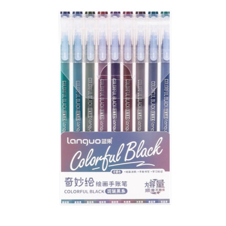 Набір ручок Colorful Black LG-D0565, Languo
