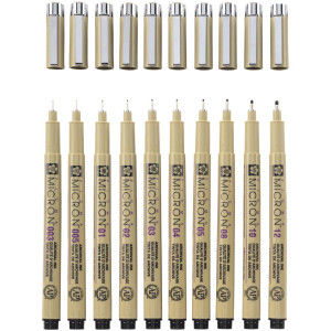 Набір лінерів Pigma Micron 10шт, Sakura. Photo 2