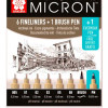 Набір 8шт Sakura Pigma Micron, Brush і PN