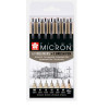 Набір 7шт Sakura Pigma Micron і Pigma Brush 