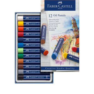 Пастель у наборі 12 кольорів Oil, Faber-Castell. Photo 3