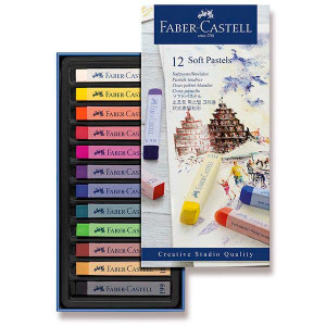 Пастель в наборе 12 цветов 70мм Soft, Faber-Castell