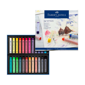 Пастель у наборі 24 кольори 70мм Soft, Faber-Castell